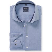 OLYMP Luxor 24/Seven, atmungsaktives Hemd mit Kühlungseffekt, modern fit, Blau, Kent, 40 von OLYMP Luxor 24/Seven