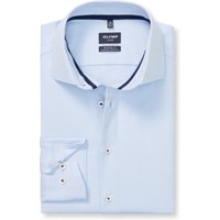 OLYMP Luxor 24/Seven, atmungsaktives Hemd mit Kühlungseffekt, modern fit, Blau, Kent, 48 von OLYMP Luxor 24/Seven