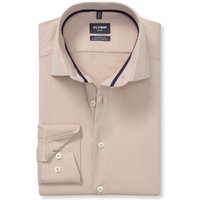 OLYMP Luxor 24/Seven, atmungsaktives Hemd mit Kühlungseffekt, modern fit, Braun, Kent, 44 von OLYMP Luxor 24/Seven