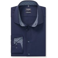 OLYMP Luxor 24/Seven, atmungsaktives Stretch Hemd, modern fit, Blau, Kent, 41 von OLYMP Luxor 24/Seven