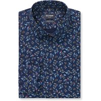 OLYMP Luxor 24/Seven, atmungsaktives Stretch Hemd, modern fit, Blau, Kent, 44 von OLYMP Luxor 24/Seven