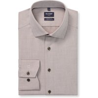 OLYMP Luxor 24/Seven, atmungsaktives Stretch Hemd, modern fit, Braun, Kent, 43 von OLYMP Luxor 24/Seven