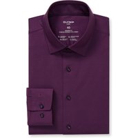 OLYMP Luxor 24/Seven, atmungsaktives Stretch Hemd aus Jersey, modern fit, Aubergine, Kent, 38 von OLYMP Luxor 24/Seven