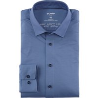 OLYMP Luxor 24/Seven, atmungsaktives Stretch Hemd aus Jersey, modern fit, Blau, Kent, 39 von OLYMP Luxor 24/Seven