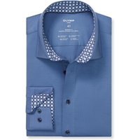 OLYMP Luxor 24/Seven, atmungsaktives Stretch Hemd aus Jersey, modern fit, Blau, Kent, 40 von OLYMP Luxor 24/Seven