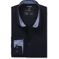 OLYMP Luxor 24/Seven, atmungsaktives Stretch Hemd aus Jersey, modern fit, Blau, Kent, 43 von OLYMP Luxor 24/Seven