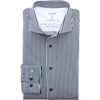 OLYMP Luxor 24/Seven, atmungsaktives Stretch Hemd aus Jersey, modern fit, Blau, Kent, 44 von OLYMP Luxor 24/Seven