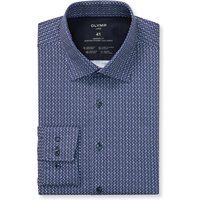 OLYMP Luxor 24/Seven, atmungsaktives Stretch Hemd aus Jersey, modern fit, Blau, Kent, 46 von OLYMP Luxor 24/Seven