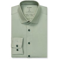 OLYMP Luxor 24/Seven, atmungsaktives Stretch Hemd aus Jersey, modern fit, Grün, Kent, 37 von OLYMP Luxor 24/Seven