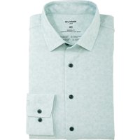 OLYMP Luxor 24/Seven, atmungsaktives Stretch Hemd aus Jersey, modern fit, Grün, Kent, 40 von OLYMP Luxor 24/Seven