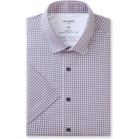 OLYMP Luxor 24/Seven, atmungsaktives Stretch Hemd aus Jersey, modern fit, Rosa, Kurzarm, Kent, 46 von OLYMP Luxor 24/Seven