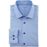 OLYMP Luxor 24/Seven, atmungsaktives Stretch Hemd aus Jersey, modern fit, Blau, Kent, 40 von OLYMP Luxor 24/Seven