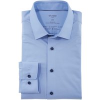 OLYMP Luxor 24/Seven, atmungsaktives Stretch Hemd aus Jersey, modern fit, Blau, Kent, 41 von OLYMP Luxor 24/Seven