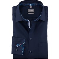 OLYMP Luxor, Bügelfreies Business Hemd, comfort fit, Blau, Extra langer Arm, Kent, 41 von OLYMP Luxor