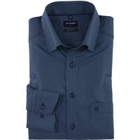 OLYMP Luxor, Bügelfreies Business Hemd, modern fit, Blau, Under-button-down, 37 von OLYMP Luxor