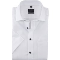 OLYMP Luxor, Bügelfreies Business Hemd, modern fit, Weiß, Kurzarm, Kent, 39 von OLYMP Luxor