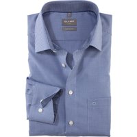 OLYMP Luxor, bügelfreies Business Hemd, comfort fit, Blau, Karo, Kent, 41 von OLYMP Luxor