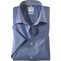 OLYMP Luxor, bügelfreies Business Hemd, comfort fit, Blau, Karo, Kurzarm, Kent, 41 von OLYMP Luxor