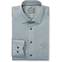 OLYMP Luxor, bügelfreies Business Hemd, comfort fit, Dunkelgrün, Kent, 41 von OLYMP Luxor