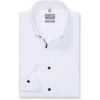 OLYMP Luxor, bügelfreies Business Hemd, comfort fit, Weiß, Button-down, 46 von OLYMP Luxor