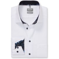 OLYMP Luxor, bügelfreies Business Hemd, comfort fit, Weiß, Extra langer Arm, Kent, 40 von OLYMP Luxor
