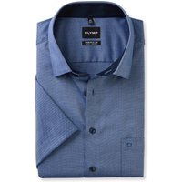 OLYMP Luxor, bügelfreies Business Hemd, comfort fit - big, Blau, Kurzarm, Kent, 45 von OLYMP Luxor