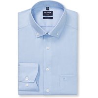 OLYMP Luxor, bügelfreies Business Hemd, modern fit, Blau, Button-down, 38 von OLYMP Luxor
