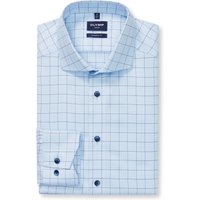 OLYMP Luxor, bügelfreies Business Hemd, modern fit, Blau, Karo, Extra langer Arm, Kent, 39 OLYMP Luxor, bügelfreies Business Hemd, modern fit, Blau, Karo, Extra langer Arm, Kent, 39 von OLYMP Luxor