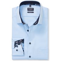OLYMP Luxor, bügelfreies Business Hemd, modern fit, Blau, Kent, 46 von OLYMP Luxor