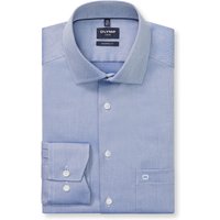 OLYMP Luxor, bügelfreies Business Hemd, modern fit, Blau, Kent, 46 von OLYMP Luxor