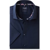 OLYMP Luxor, bügelfreies Business Hemd, modern fit, Blau, Kurzarm, Kent, 38 von OLYMP Luxor