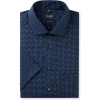 OLYMP Luxor, bügelfreies Business Hemd, modern fit, Blau, Kurzarm, Kent, 45 von OLYMP Luxor