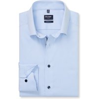OLYMP Luxor, bügelfreies Business Hemd, modern fit, Blau, Under-button-down, 41 von OLYMP Luxor