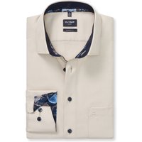 OLYMP Luxor, bügelfreies Business Hemd, modern fit, Braun, Kent, 43 von OLYMP Luxor