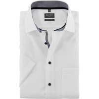 OLYMP Luxor, bügelfreies Business Hemd, modern fit, Grau, Kurzarm, Kent, 46 von OLYMP Luxor