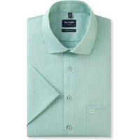 OLYMP Luxor, bügelfreies Business Hemd, modern fit, Grün, Kurzarm, Kent, 42 von OLYMP Luxor