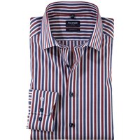 OLYMP Luxor, bügelfreies Business Hemd, modern fit, Rot, Streifen, Kent, 46 von OLYMP Luxor