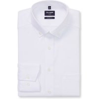 OLYMP Luxor, bügelfreies Business Hemd, modern fit, Weiß, Extra langer Arm, Button-down, 41 von OLYMP Luxor
