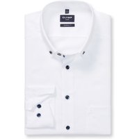 OLYMP Luxor, bügelfreies Business Hemd, modern fit, Weiß, Extra langer Arm, Button-down, 48 von OLYMP Luxor