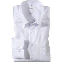 OLYMP Luxor, Bügelfreies Business Hemd, comfort fit, Weiß, Button-down, 42 von OLYMP Luxor