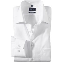 OLYMP Luxor, Bügelfreies Business Hemd, modern fit, Weiß, Extra kurzer Arm, Kent, 40 von OLYMP Luxor
