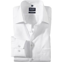 OLYMP Luxor, Bügelfreies Business Hemd, modern fit, Weiß, Extra langer Arm, Kent, 40 von OLYMP Luxor