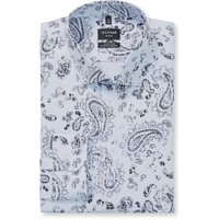 OLYMP No. Six 24/Seven, atmungsaktives Stretch Hemd, super slim, Grau, Kent, 42 von OLYMP No. Six 24/Seven