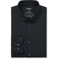 OLYMP No. Six 24/Seven, atmungsaktives Stretch Hemd, super slim, Schwarz, Kent, 41 von OLYMP No. Six 24/Seven