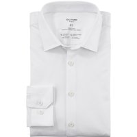 OLYMP No. Six 24/Seven, atmungsaktives Stretch Hemd aus Jersey, super slim, Weiß, Kent, 37 von OLYMP No. Six 24/Seven
