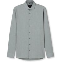 OLYMP No. Six 24/Seven, atmungsaktives Stretch Hemd, super slim, Grün, Kent, 42 von OLYMP No. Six 24/Seven