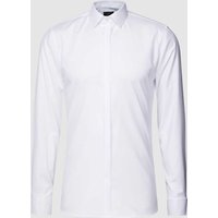OLYMP No. Six Super Slim Fit Smokinghemd aus Twill Modell 'URBAN' in Weiss, Größe 39 von OLYMP No. Six