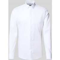 OLYMP No. Six Super Slim Fit Smokinghemd aus Popeline Modell 'URBAN KENT' in Weiss, Größe 37 von OLYMP No. Six