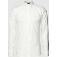 OLYMP No. Six Super Slim Fit Smokinghemd aus Twill Modell 'URBAN' in Ecru, Größe 43 von OLYMP No. Six