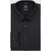 OLYMP No. Six Super Slim Fit Business-Hemd aus Popeline mit extra langem Arm in Black, Größe 41 von OLYMP No. Six